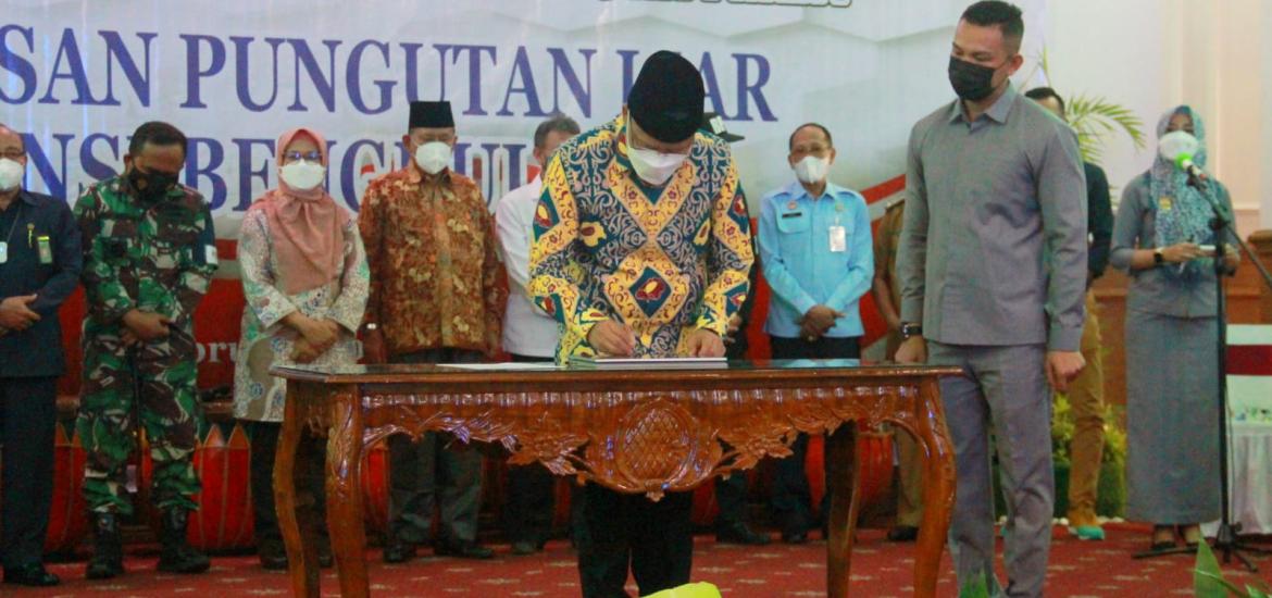 Bengkulu Jadi Provinsi Perdana Canangkan Konitmen Bebas Pungli