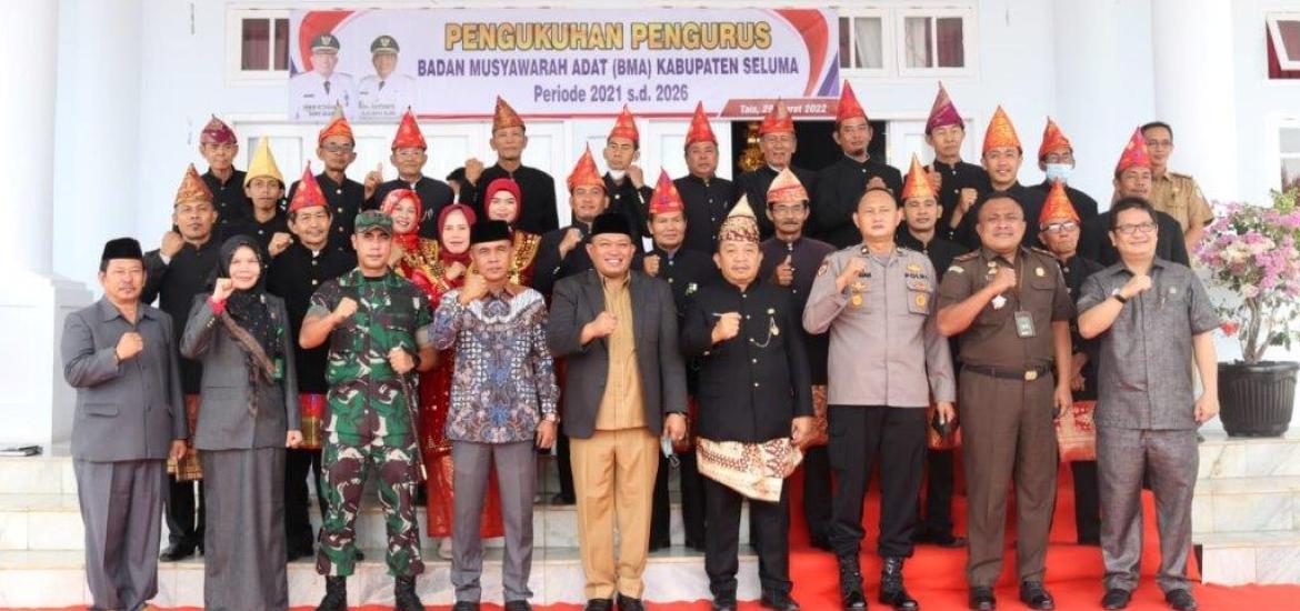 Pengukuhan Pengurus BMA Kabupaten Seluma Periode 2021-2026