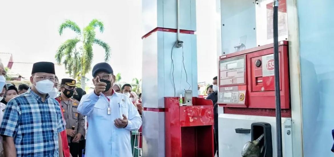 Menteri ESDM Tinjau SPBU Bengkulu
