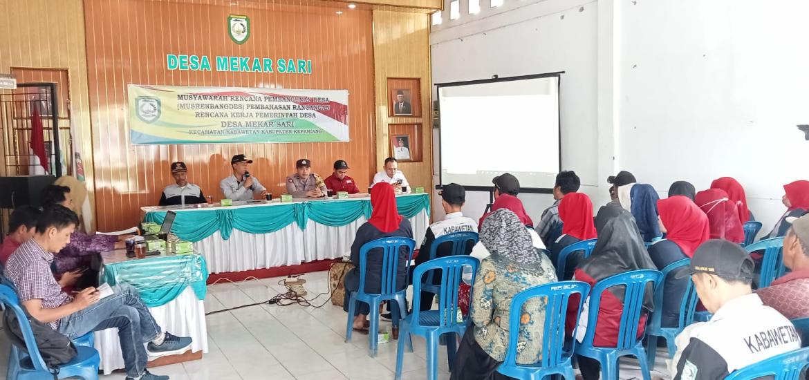 Musyawarah RKPDes Mekar Sari Kepahiang Berjalan Lancar