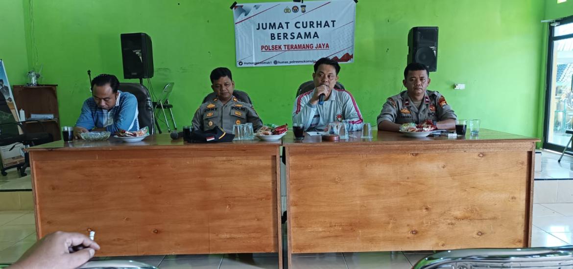 Jumat Curhat Polsek Teramang Jaya