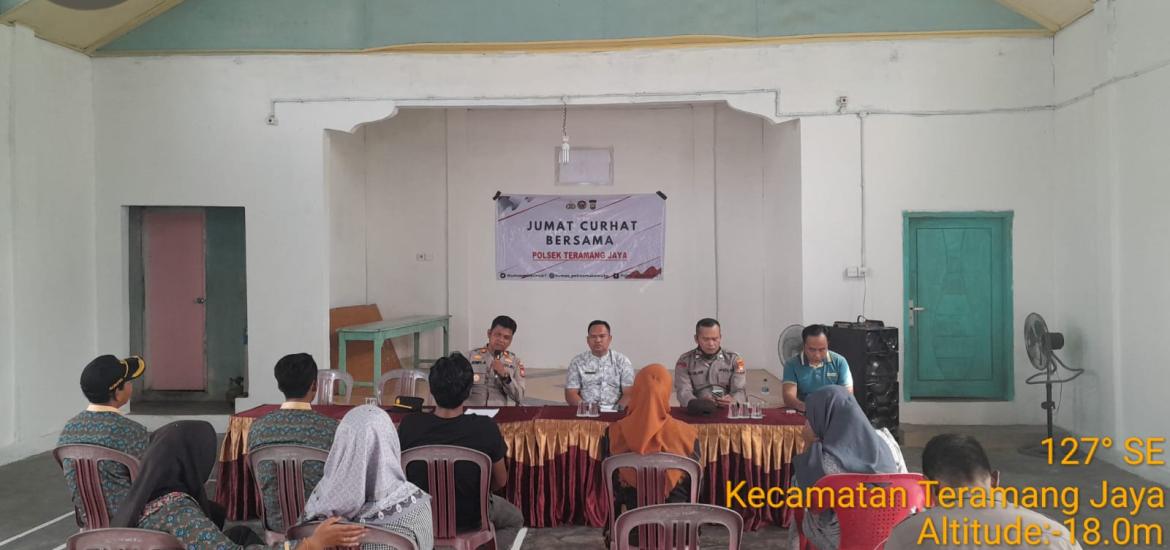 Jumat Curhat Polsek Teramang Jaya