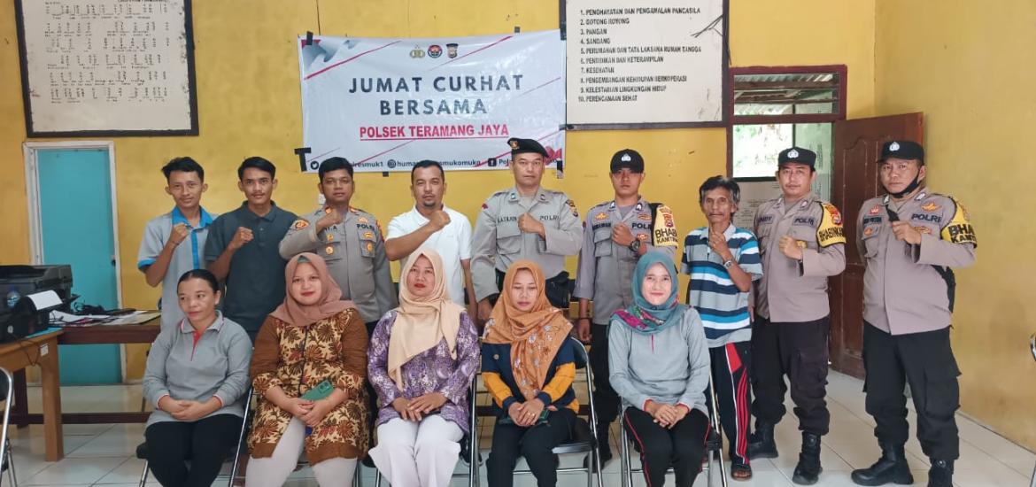 Kegiatan Jumat Curhat Polsek Teramang Jaya