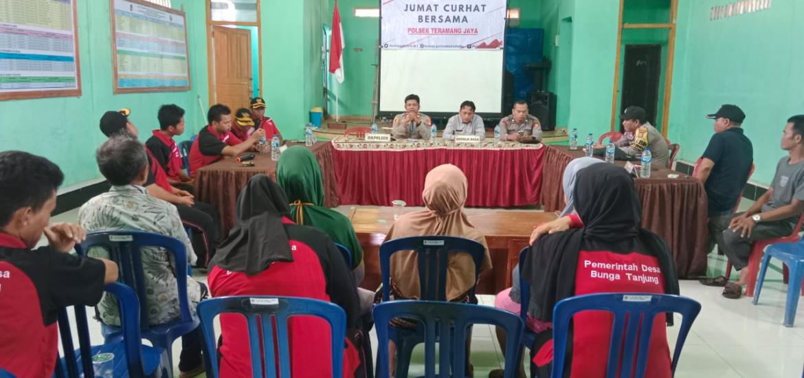 Jumat Curhat Polsek Teramang Jaya