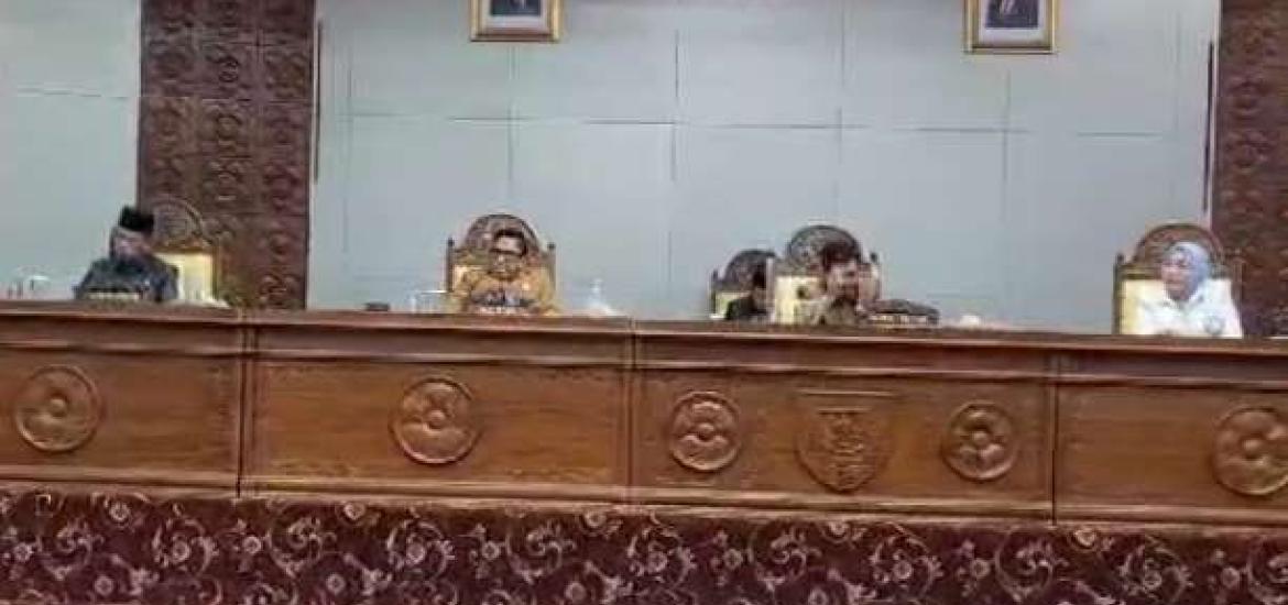 DPRD Provinsi Bengkulu Gelar Paripurna Pandangan Umum Fraksi Tentang Raperda Pertanggungjawaban APBD Provinsi TA 2022