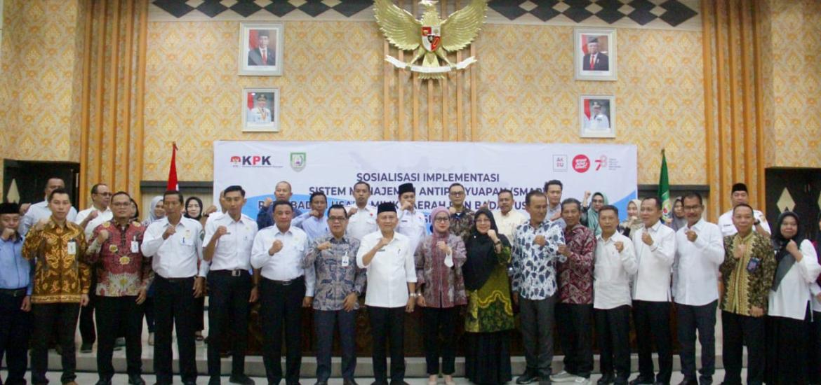 Pemprov Bengkulu bersama KPK Dorong BUMD Hapuskan Praktik Suap