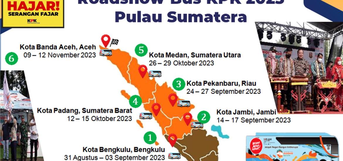 Empat Hari Bus KPK akan Roadshow di Kota Bengkulu