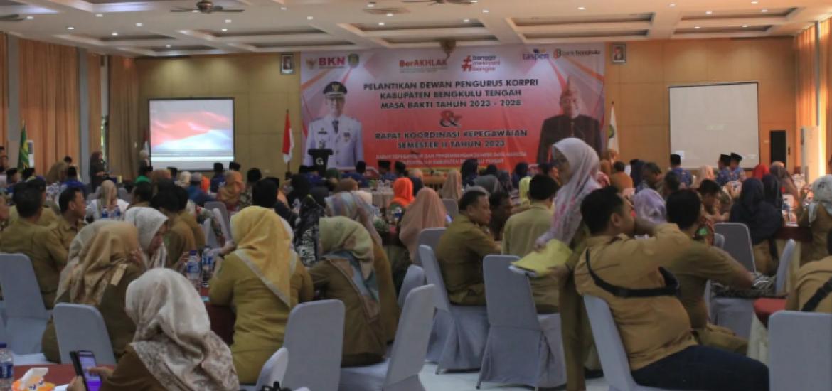 BKPSDM Bengkulu Tengah Gelar Rakor Kepegawaian Semester II Tahun 2023