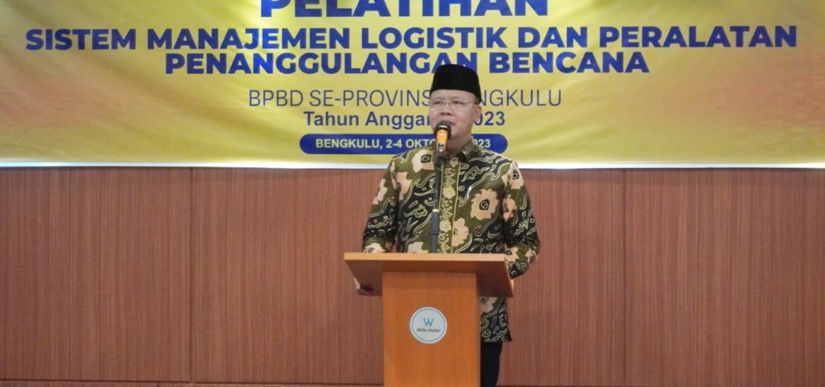 BPBD Provinsi Bengkulu Gelar Pelatihan Manajemen Logistik dan Peralatan
