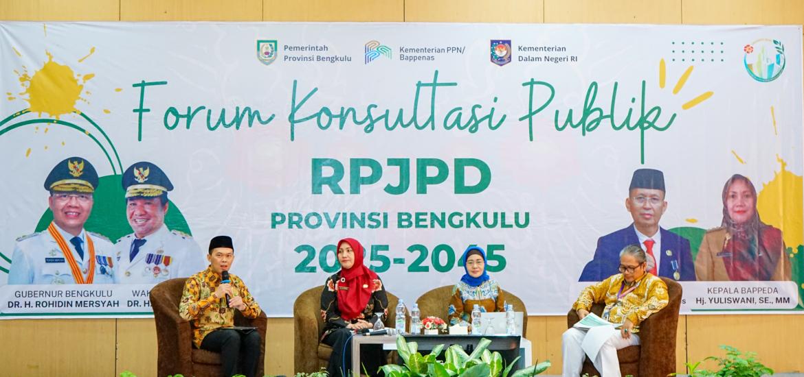 Forum Konsultasi Publik Rancangan Awal RPJPD Provinsi Bengkulu tahun 2023-2045