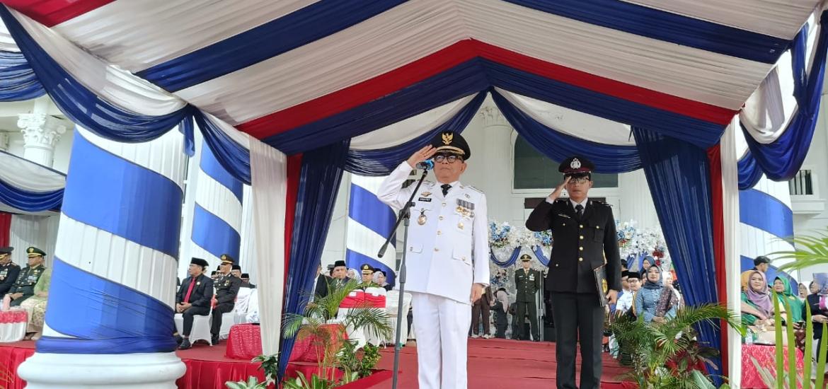 Bupati Hidayatullah Pimpin Upacara Peringatan HUT ke-20 Kabupaten Kepahiang