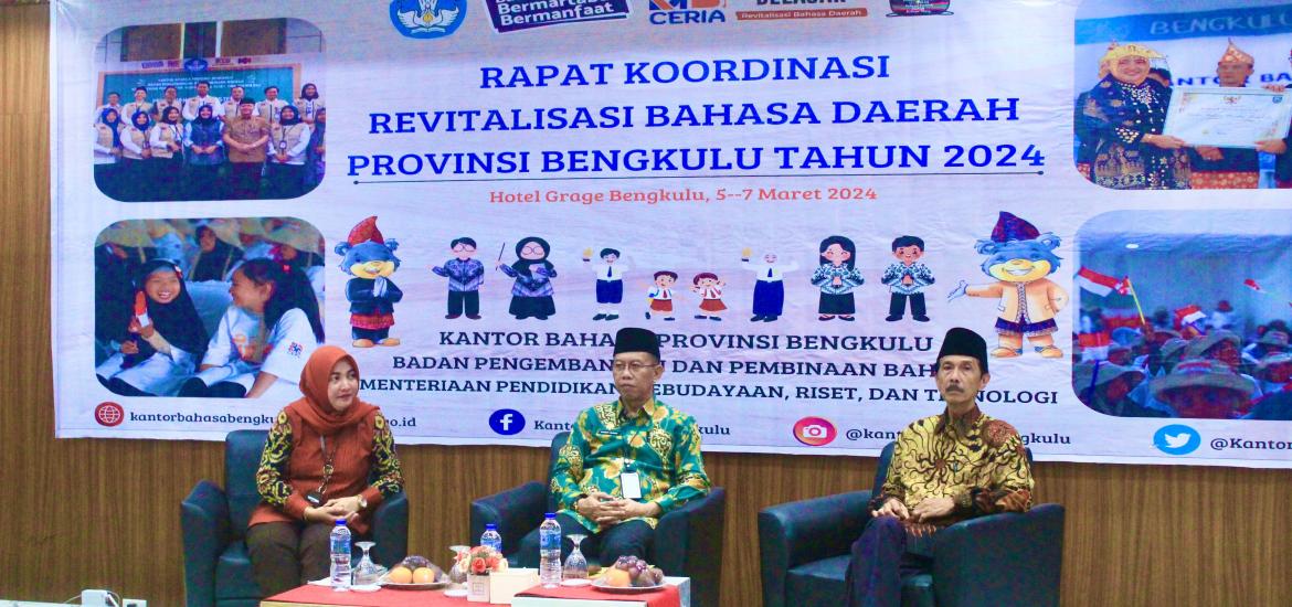 Rakor Revitalisasi Bahasa Daerah Provinsi Bengkulu Tahun 2024