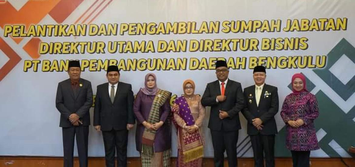 Pelantikan Beny Haryono sebagai Direktur Utama Bank Bengkulu