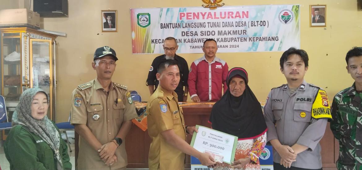 Pembagian BLT DD Desa Sido Mamur Kepahiang