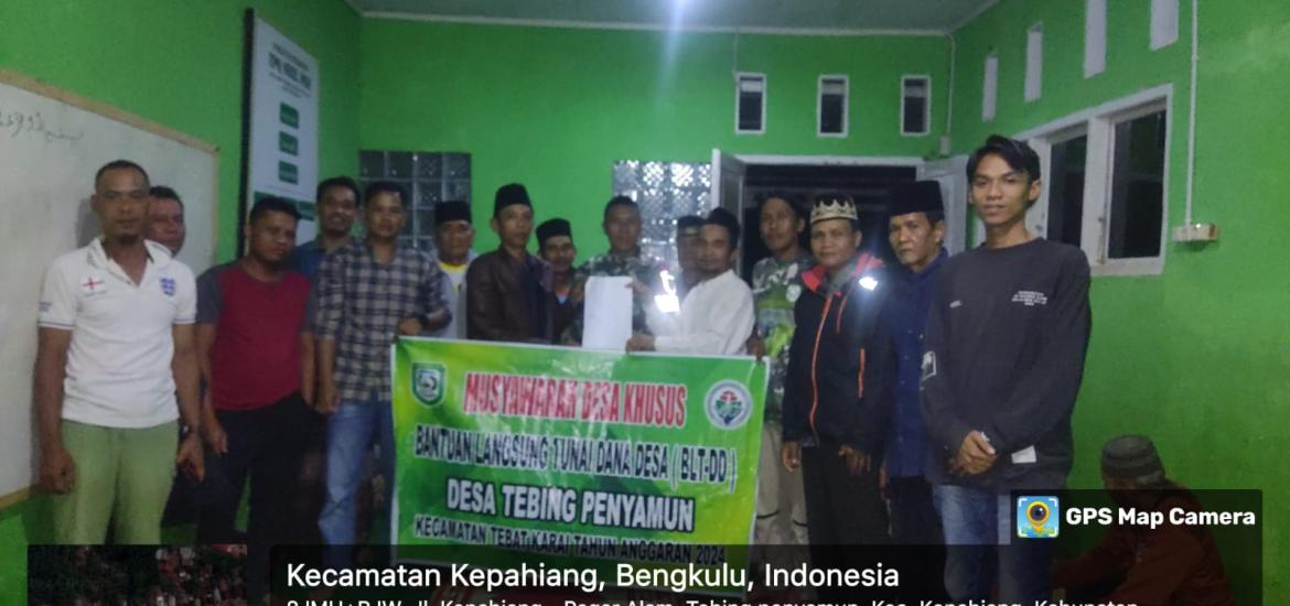 Pemdes Tebing Penyamun Tetapkan 33 KPM BLT DD Tahun 2024