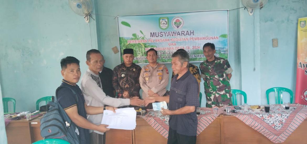 Pemdes  Nanti Agung Laksanakan Pembagian BLT-DD kepada 33 KPM