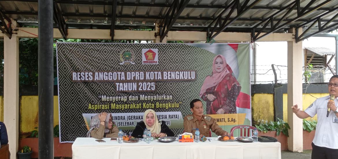 Anggota DPRD Fatmawati Gelar Reses di Kelurahan Pagar Dewa