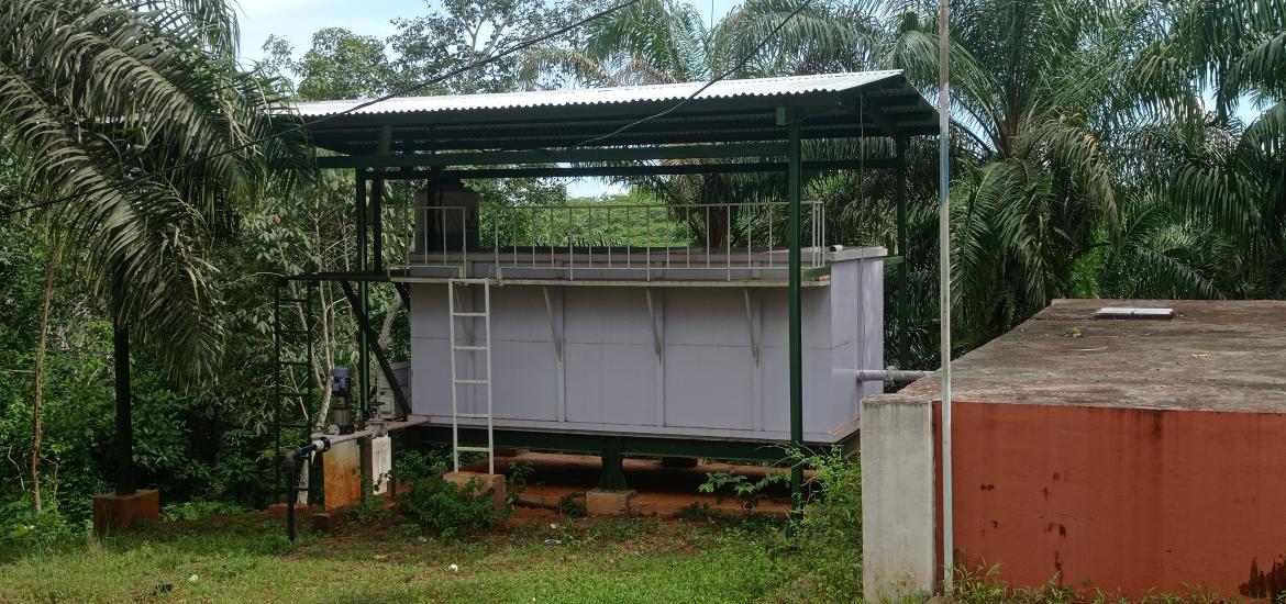 Tempat Penampungan air SPAM Desa fajar Baru