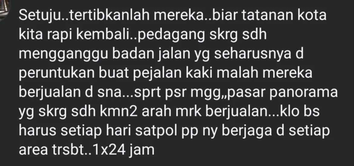 Dukungan Warga kota Bengkulu supaya pedagang taati peraturan pemerintah