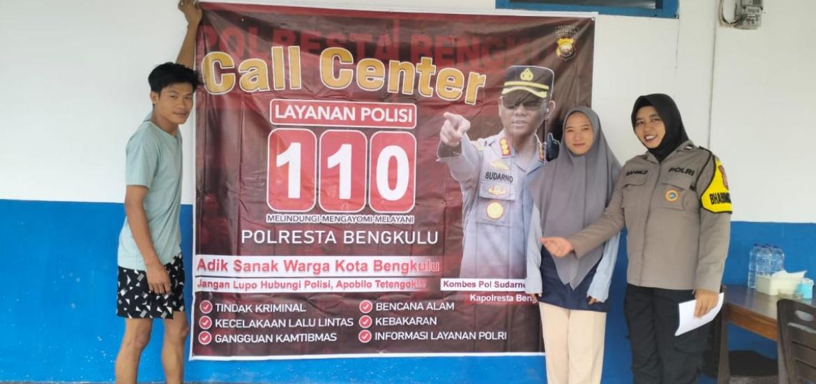Bhabinkamtibmas Sawah Lebar Baru Sambang Warga, Ajak Jaga Kamtibmas dan Manfaatkan Layanan 110