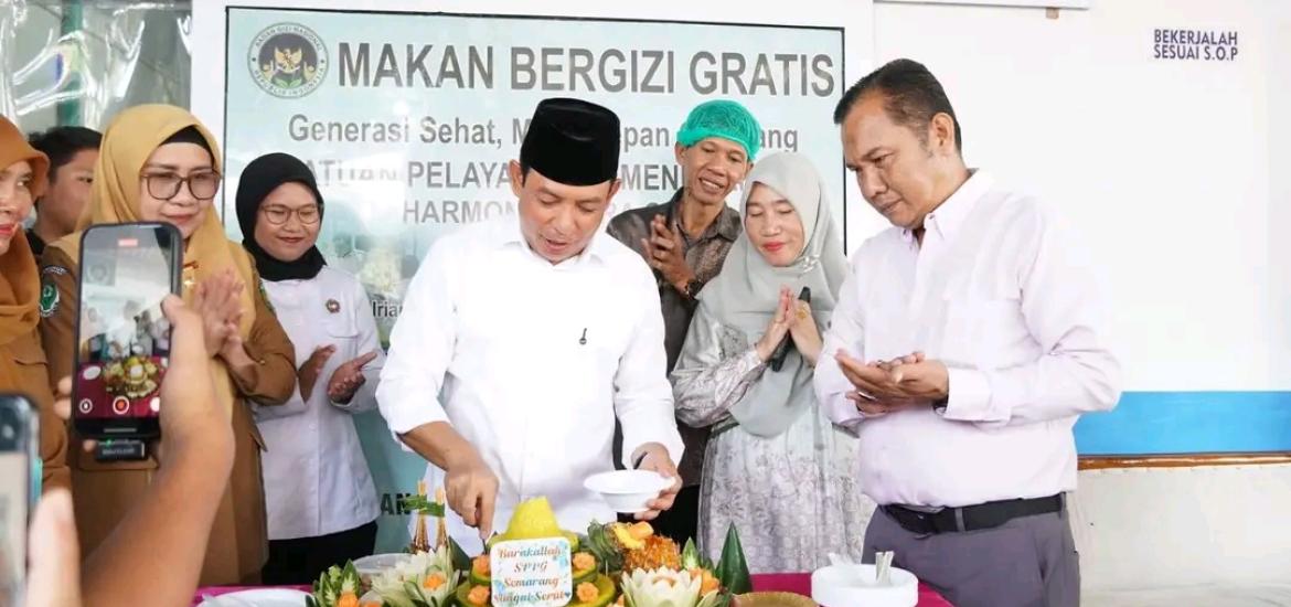 WaliKota Bengkulu Resmikan Dapur SPPG Program Makan Bergizi Gratis di Kelurahan Semarang