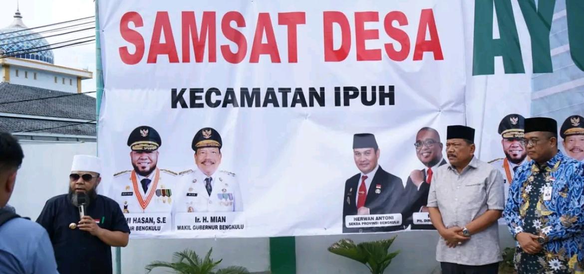 Peluncuran Samsat Desa Oleh Gubernur Bengkulu Helmi Hasan