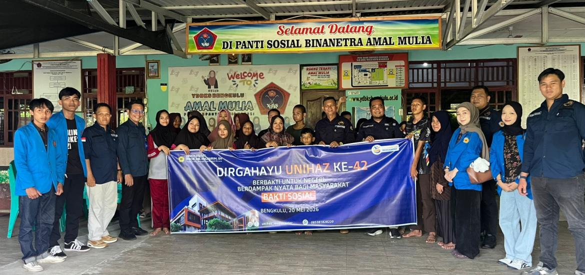 Dies Natalis ke-42 UNIHAZ, Tebar Kepedulian Lewat Bakti Sosial di Tiga Panti Asuhan dan Panti Sosial