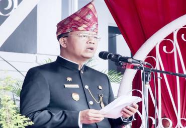 Plt Gubernur Bengkulu Rohidin Mersyah pimpin Upacara Peringatan HUT Provinsi Bengkulu Ke 49