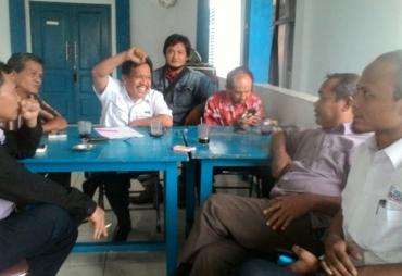 Pertemuan pengurus SMSI dan PWI Bengkulu menyiapkan pelaksanaan UKW