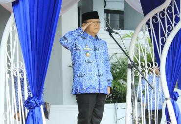 pacara Peringatan Hari Korpri Tahun 2017, Rabu (29/11) di Halaman Kantor Gubernur Bengkulu.