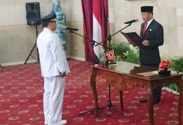 Penjabat WaliKota Bengkulu Budiman Ismaun dilantik Plt. Gubernur Bengkulu