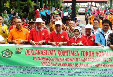 Deklarasi dan Komitmen Tokoh Agama dan Ulama Dalam Pencegahan Terhadap Perempuan dan Anak serta Pencegahan Pernikahan Usia Anak di Provinsi Bengkulu