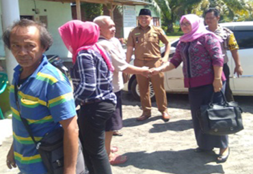 Dewan Kota Bengkulu saat tiba Di Kecamatan Kampung Melayu Kota Bengkulu