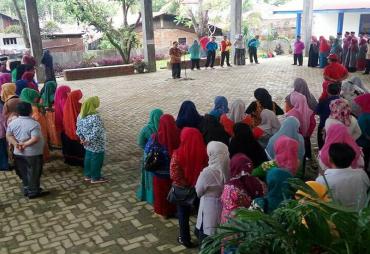 Apel gabungan di lingkungan Dinas Pendidikan (Disdik) Kota Bengkulu, Jumat (02/03/18)