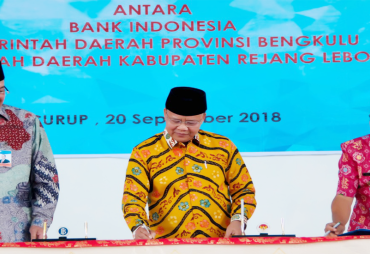 Plt. Gubernur Bengkulu Rohidin Mersyah, tandatangani nota kesepahaman pengembangan daerah pertannian terintegrasi