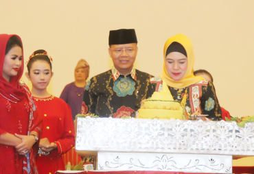 Moment perayaan HUT Emas Provinsi Bengkulu   ke-50 bertajuk "Semalam di Bumi Rafflesia," di Gedung Balai Samudera Jakarta