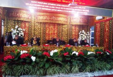 Rapat Paripurna Istimewa DPRD Bengkulu Selatan dalam rangka memperingati HUT Ke- 70