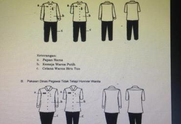 Model Pakaian Dinas PTT Pemkot Bengkulu