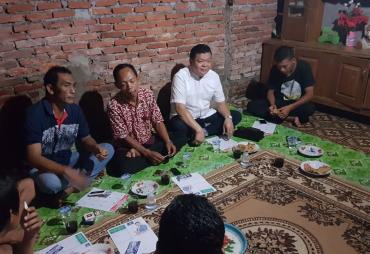 Syofyan Akmal mengunjungi warga dan juga pedagang di Padang Nangka KOta Bengkulu