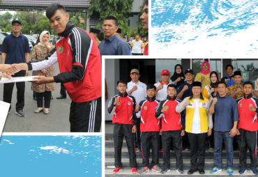 Gubernur Bengkulu Rohidin Mersyah saat memberikan pengarahan sekaligus secara resmi melepas Atlit Tarung Bebas Bengkulu Infight Camp yang mengikuti Kejuaraan Dunia International Mix Martial Art Federation (IMMAF) di Bahrain