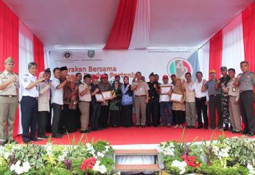 Foto Gerakan Bersama Ekspor Produk Pertanian Menuju Indonesia Lumbung Pangan Dunia 2045