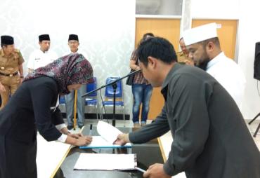 Pelantikan Direktur baru RSHD Kota Bengkulu