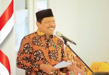 Bupati Bengkulu Utara Ir. Mian memberikan sambutan