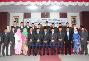 Anggota DPRD Lebong Periode 2019-2024 Resmi Dilantik
