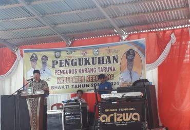 Gubernur Rohidin saat Pengukuhan Karang Taruna Kabupaten Kepahiang