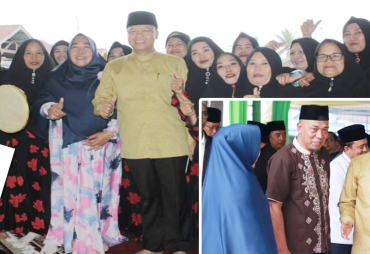 Gubernur Rohidin saat meresmikan Masjid Masjid At-Thursina yang berlokasi di Jl. Puri Lestari Kel. Kandang Kec. Kp. Melayu Bengkulu