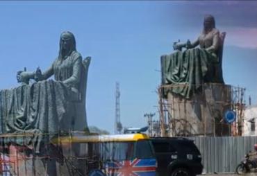 Foto Patung Ibu Fatmawati Simpang Lima Kota Bengkulu foto/dok Ansor