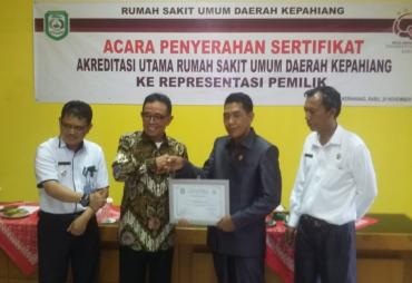 RSUD Kepahiang Raih Akreditasi Bintang Empat
