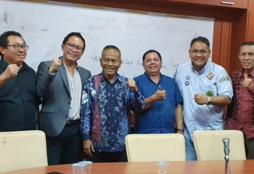 Pendiri dan pengurus SMSI Pusat usai menggelar rapat Foto/Dok Bt