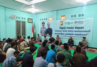 Kapolda Bengkulu Saat Menjadi Nara Sumber di Kantor PWNU Bengkulu